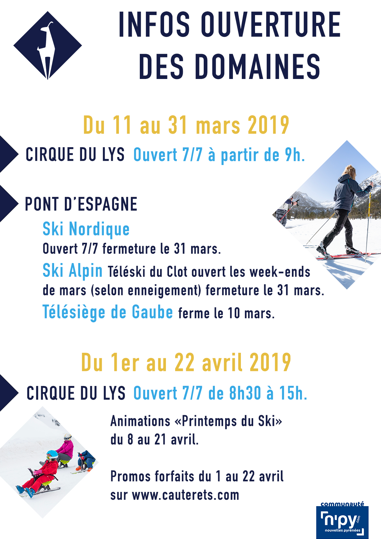 ouverture cauterets 2019 